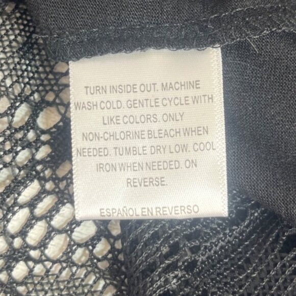 Style & Co Tunic Top Womens Small Black White New WOT Lace Hem - Picture 7 of 7